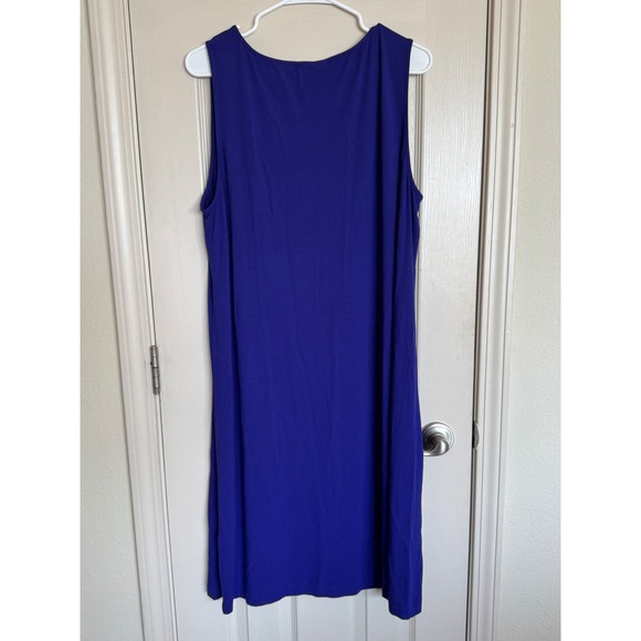 New Eileen Fisher Ballet Neck Shift Dress Viscose Jersey Knit XL/TG. L1‎ - Picture 2 of 5